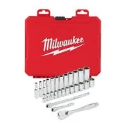 MILWAUKEE Sada ráčny 1/4˝ a metrických nástrčných klíčů (28 ks)
